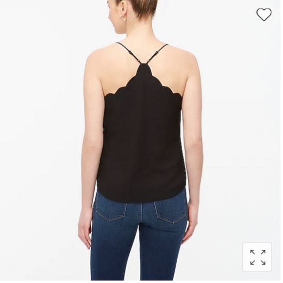 J. Crew Scalloped V-Neck Top - Picture 9 of 9